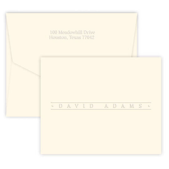 Embossed Banner Note Cards